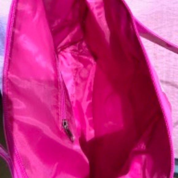 *Valentines~Spring Safari~Hot Pink~Canvas Zebra Striped~CarryOn~Weekender Tote - Picture 7 of 8